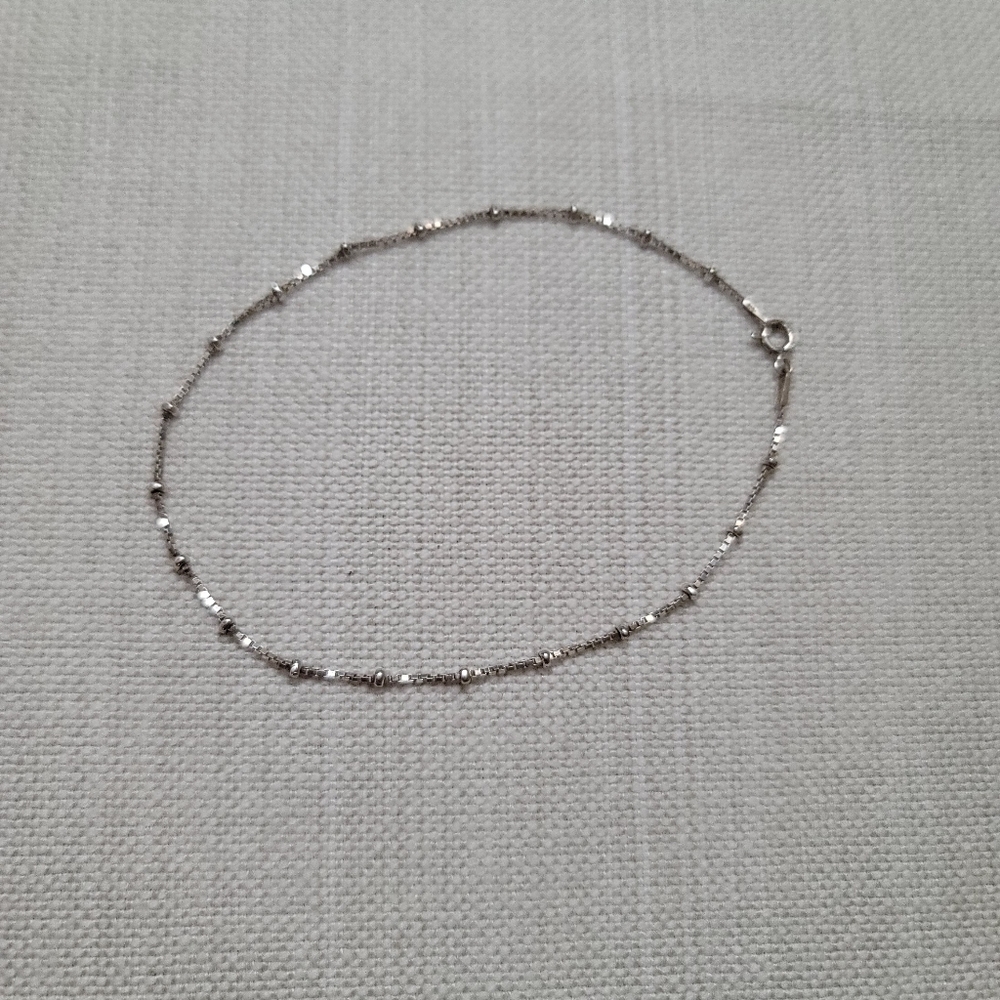 Sterling silver anklet